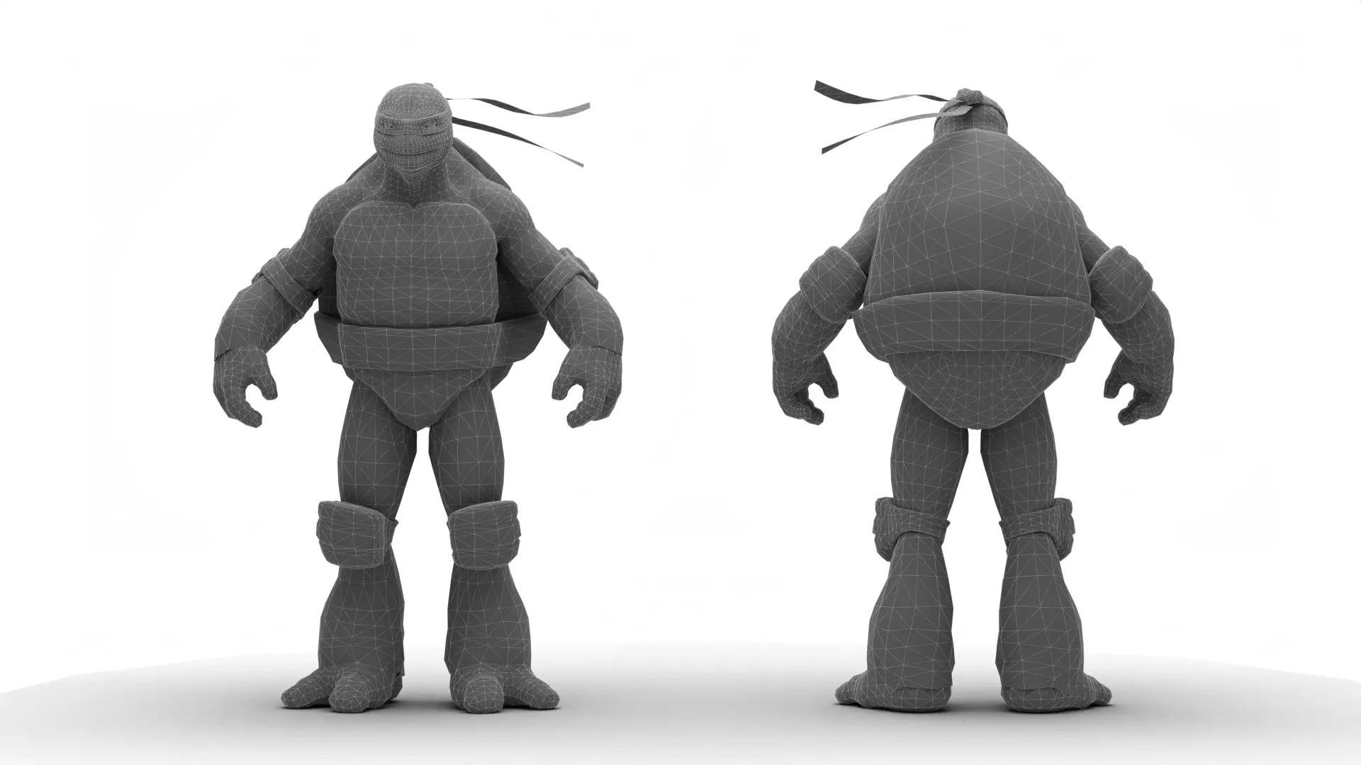 Raphael - TMNT  Low-poly 3D model_11