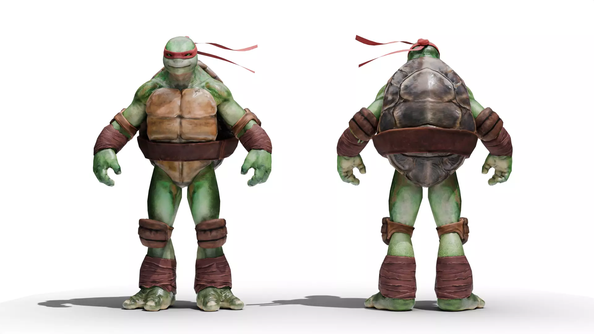 Raphael - TMNT  Low-poly 3D model_9