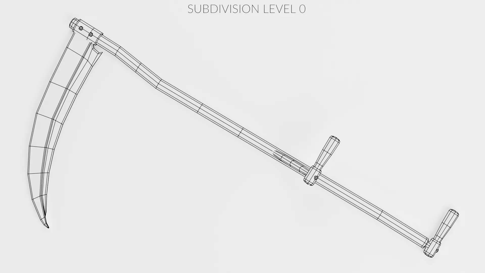 Scythe Realistic V4 Low-poly 3D model_9