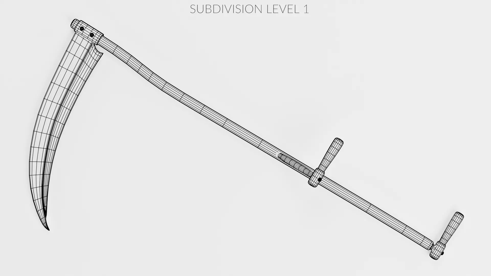 Scythe Realistic V4 Low-poly 3D model_10