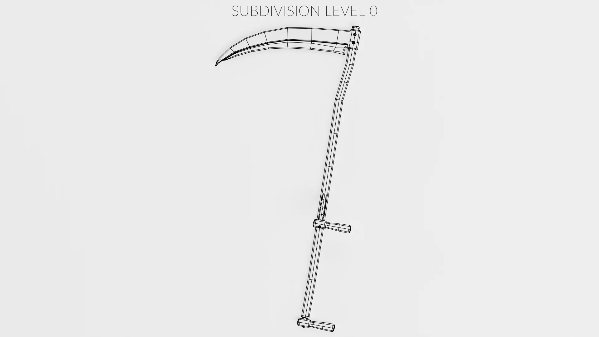 Scythe Realistic V4 Low-poly 3D model_7