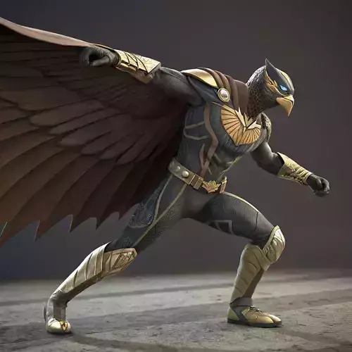 Animal-Inspired Superhero 3D Model  Avian Hero