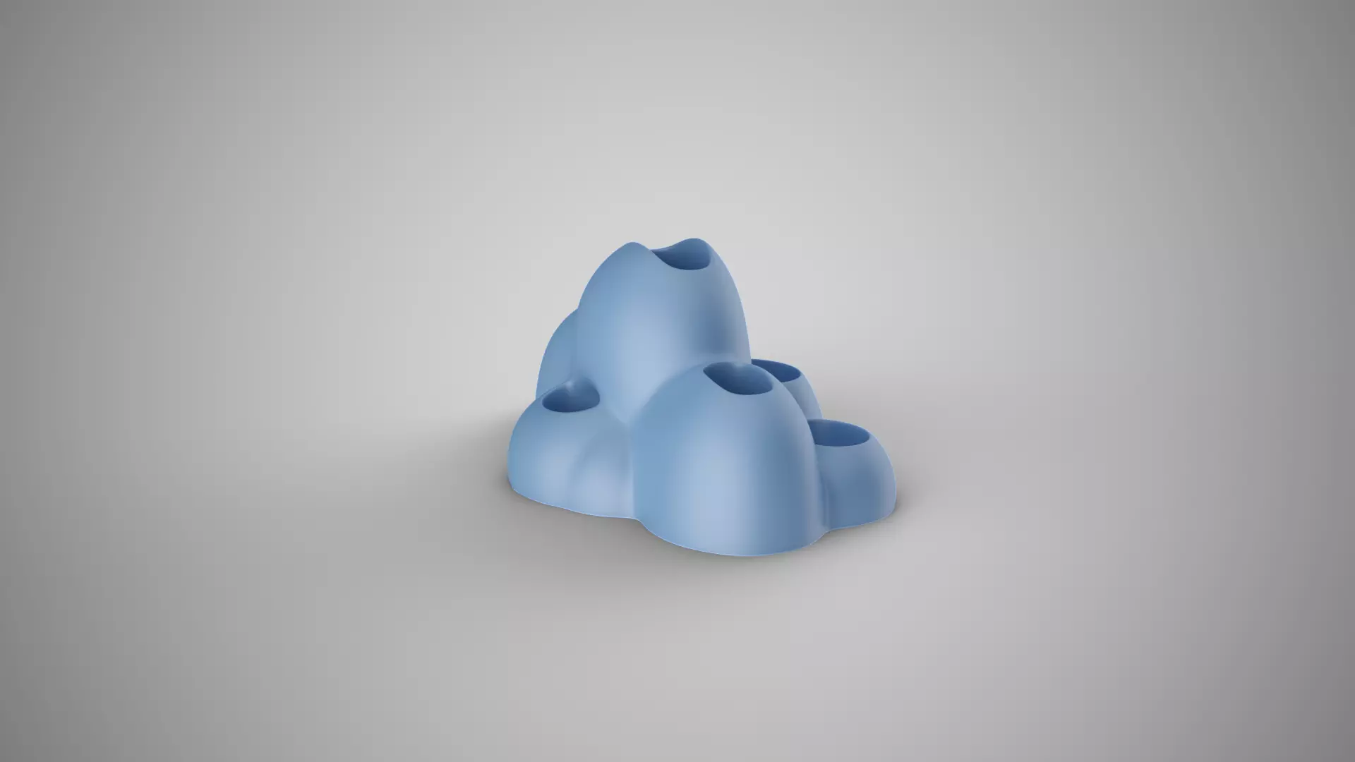 Cloud Desk Organizer 3D print model_2