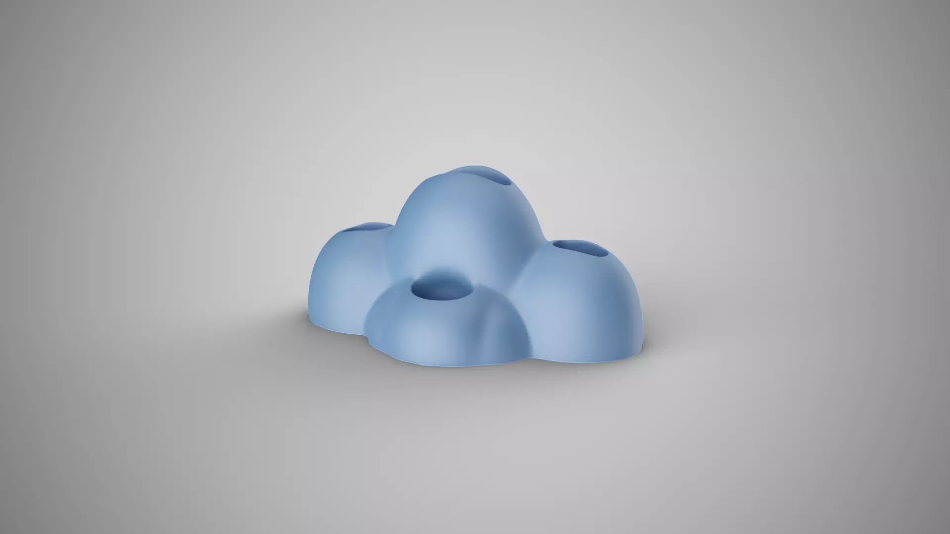 Cloud Desk Organizer 3D print model_3