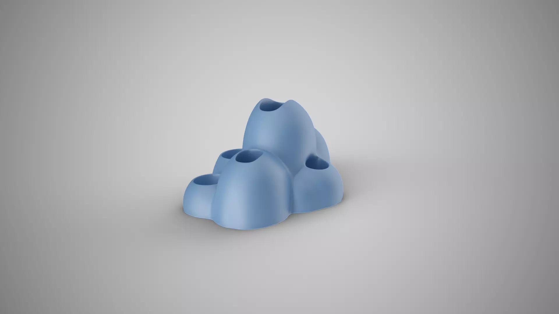 Cloud Desk Organizer 3D print model_5