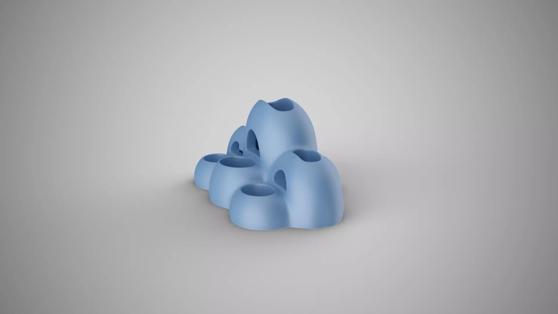 Cloud Desk Organizer 3D print model_6