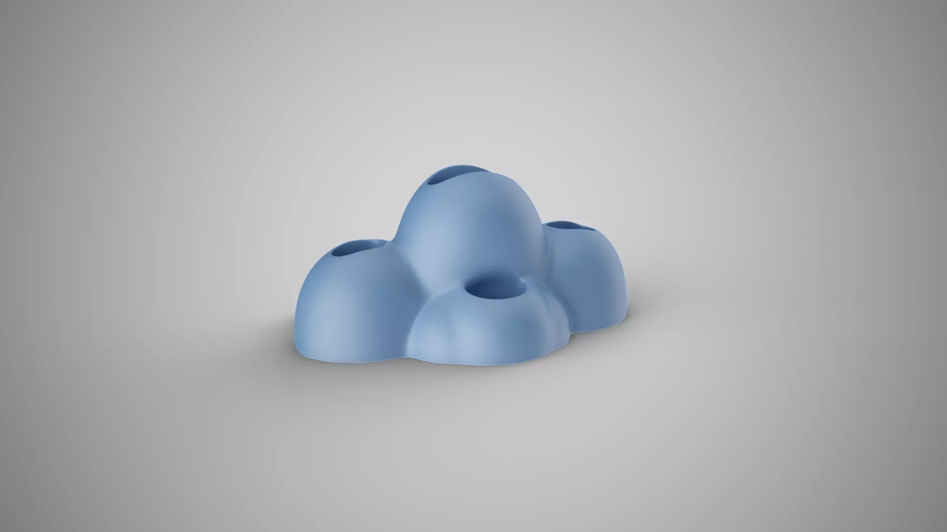 Cloud Desk Organizer 3D print model_4