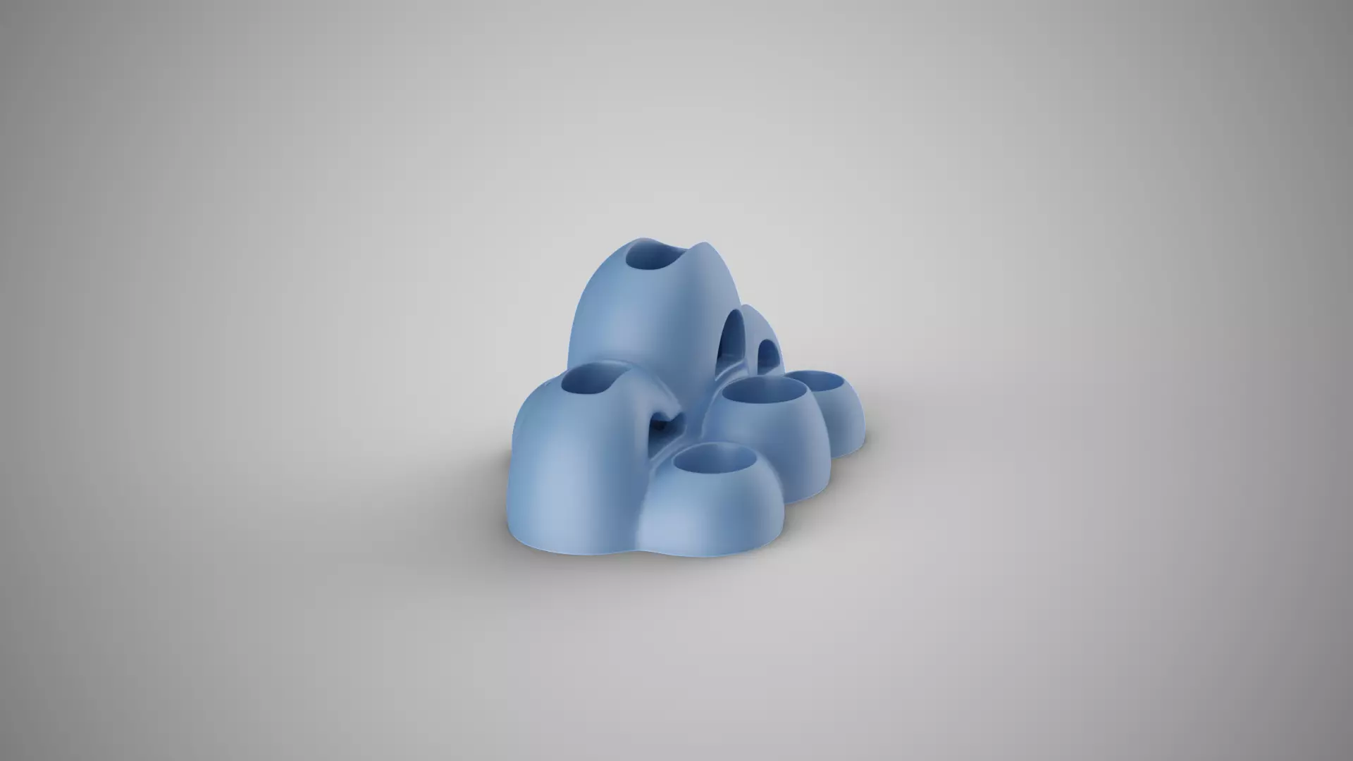 Cloud Desk Organizer 3D print model_1