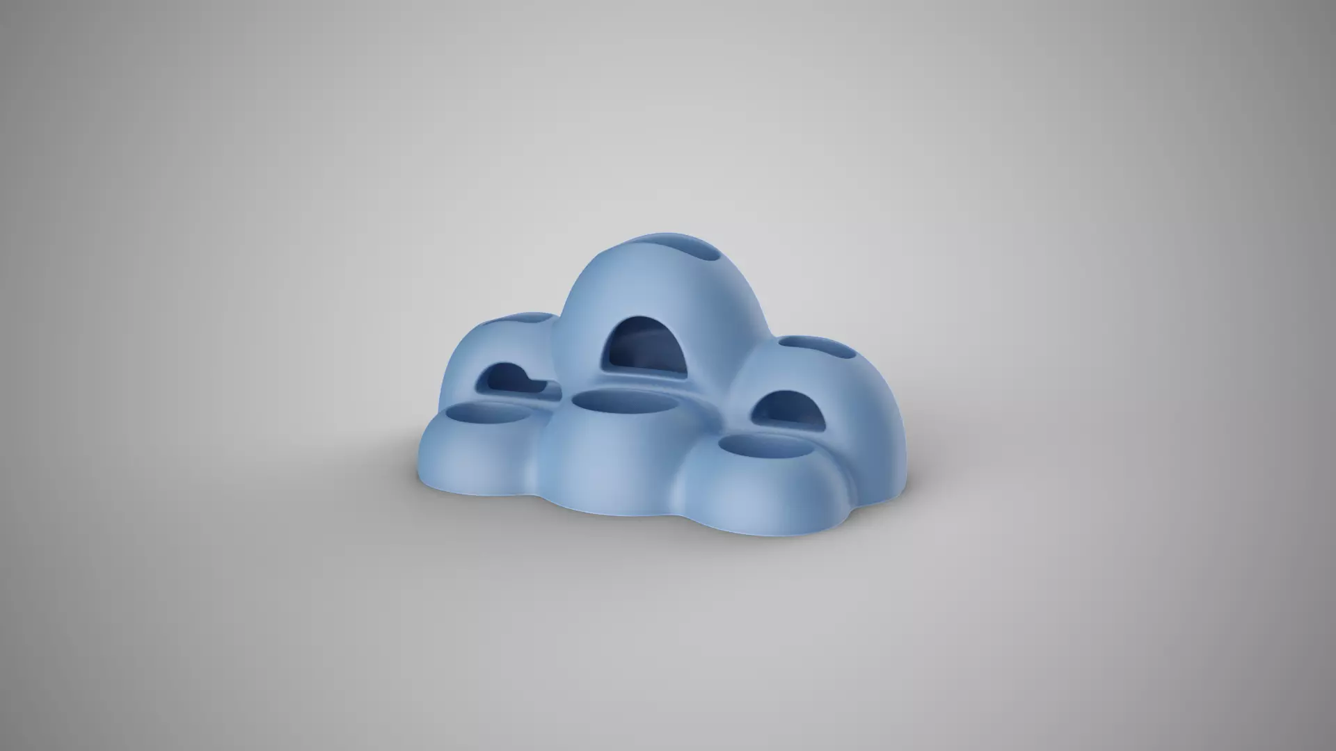 Cloud Desk Organizer 3D print model_7
