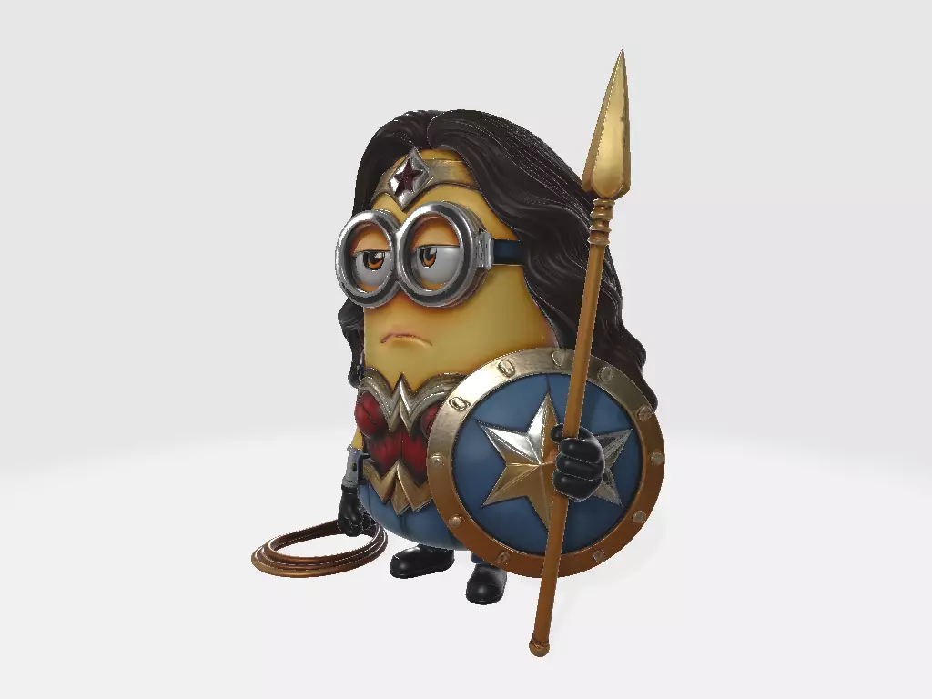 Minions DC Wonderful Woman 3D print model_1