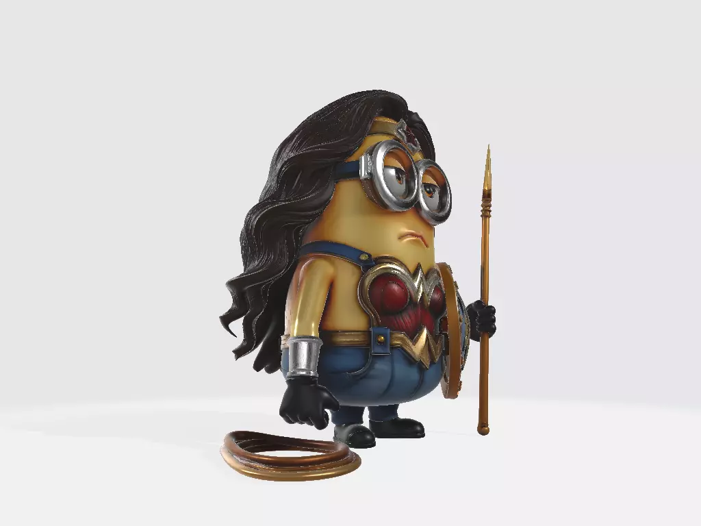 Minions DC Wonderful Woman 3D print model_4