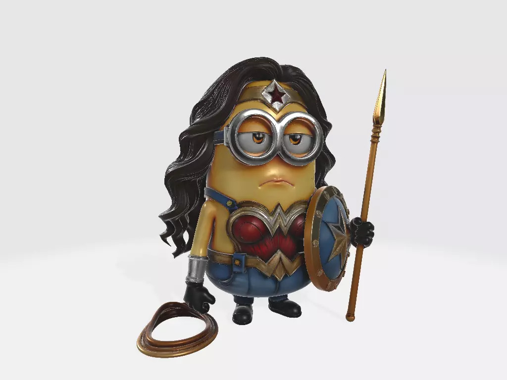 Minions DC Wonderful Woman 3D print model_0