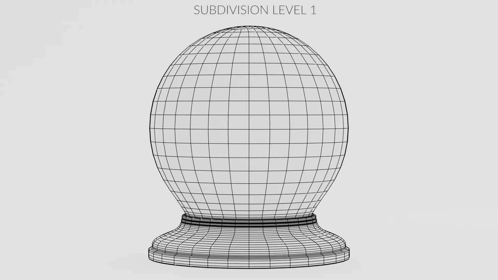 Snow Globe with Christmas Tree Gifts and Snowflakes Low-poly 3D model_12