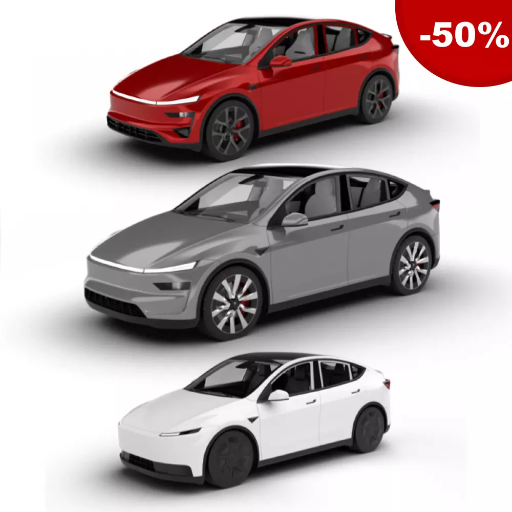 Pack Tesla Model Y 2025 - 2026 HQ interior 3D Model Collection_0