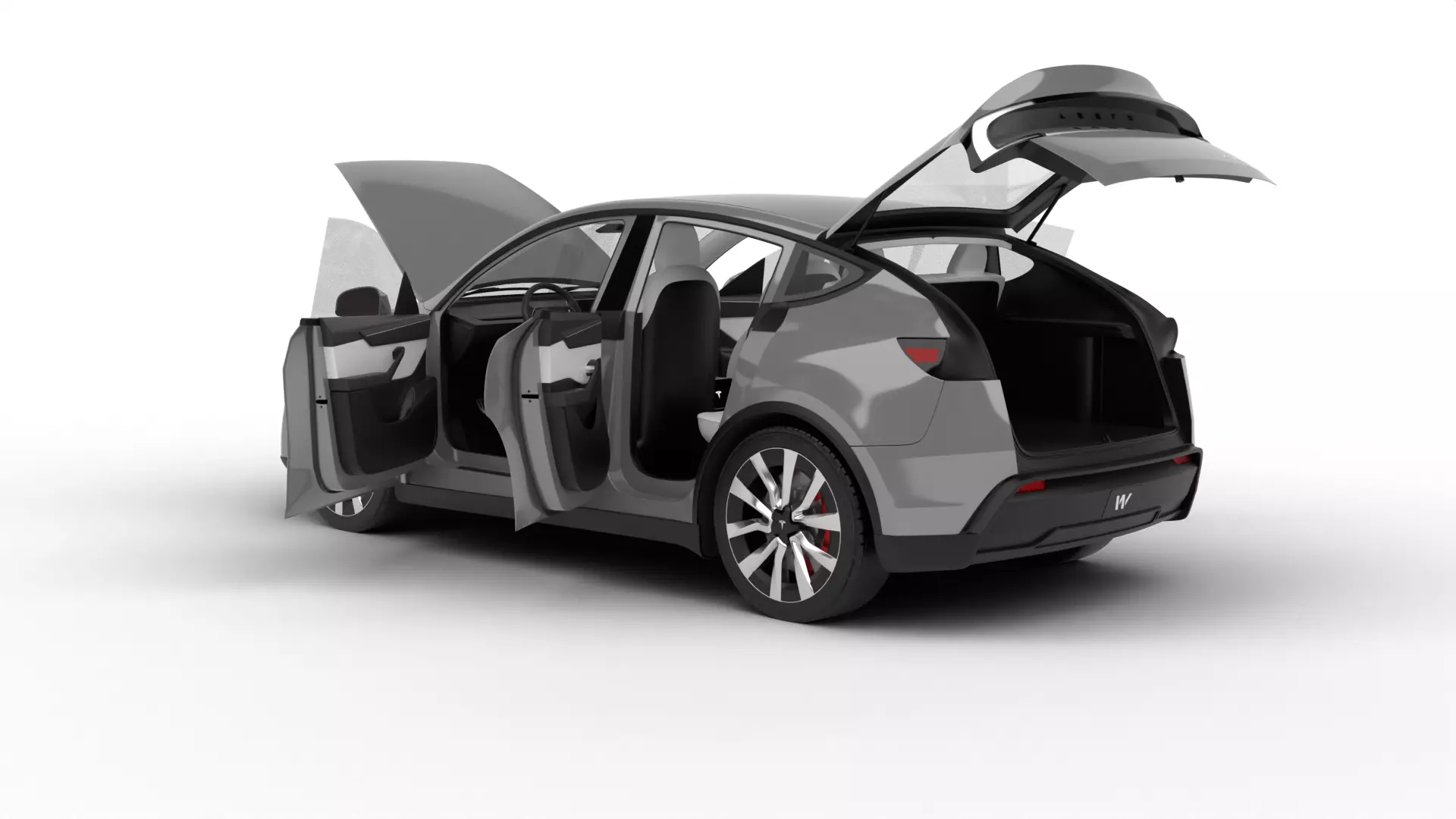 Pack Tesla Model Y 2025 - 2026 HQ interior 3D Model Collection_4
