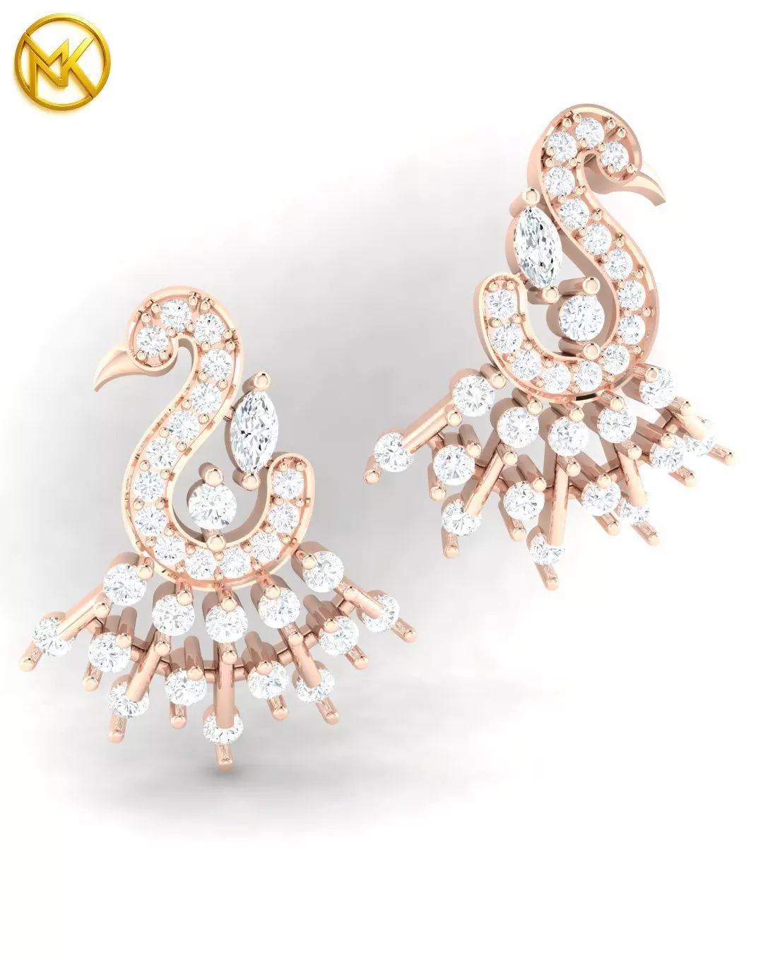 Stylized Diamond Mayura Tops 3D print model_10