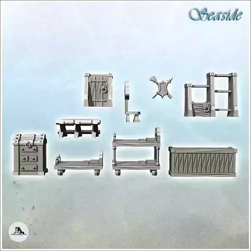 Set of medieval interior accessories 5 - Pirate Jungle Island Be
