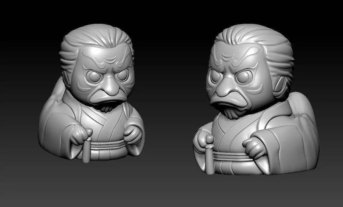 Rubber Duck - Urokodaki Sakonji statue - 3D print 3D print model_2
