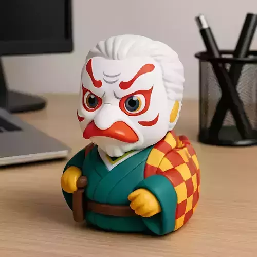 Rubber Duck - Urokodaki Sakonji statue - 3D print