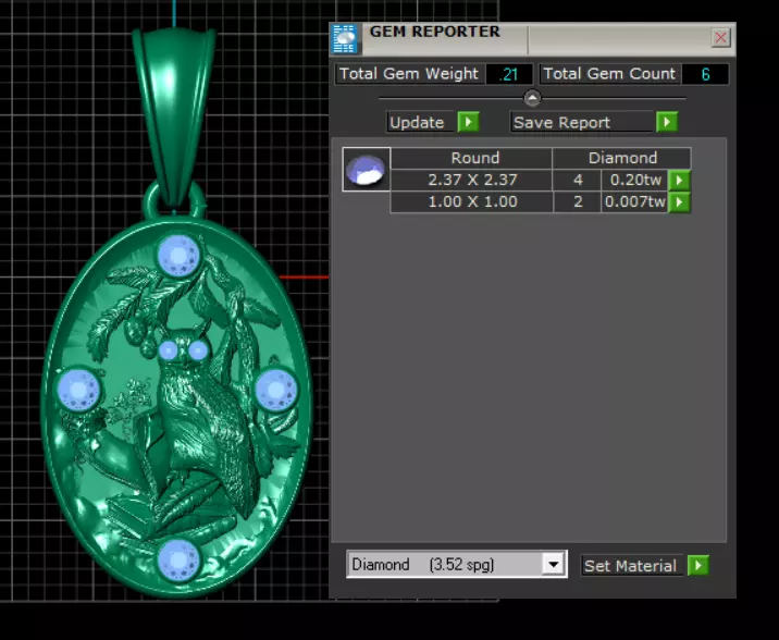 ROUND DESIGN OWL PENDANT 3D PRINTABLE MODEL  3D print model_5