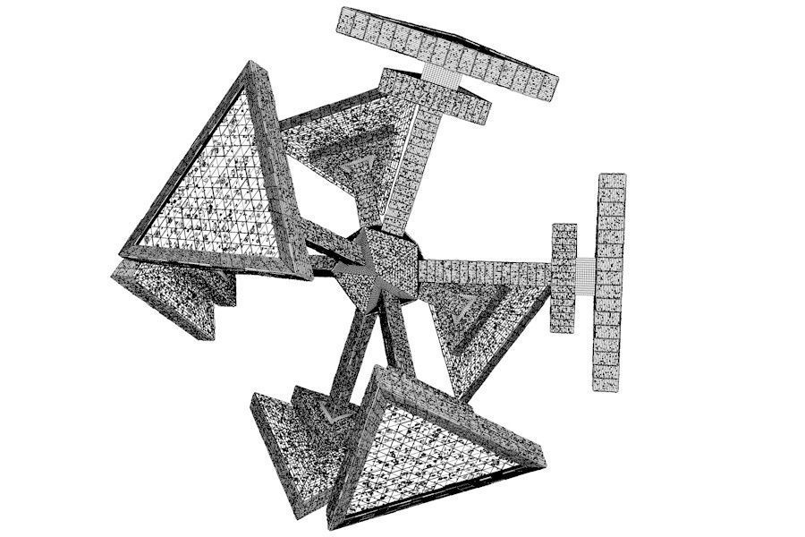 Space Station - The HeadQuarter 3D model_12