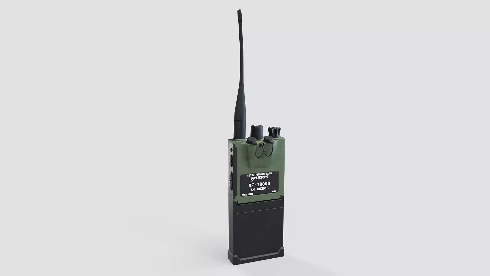 Harris RF 7800s PRR Radio Low-poly 3D model_6