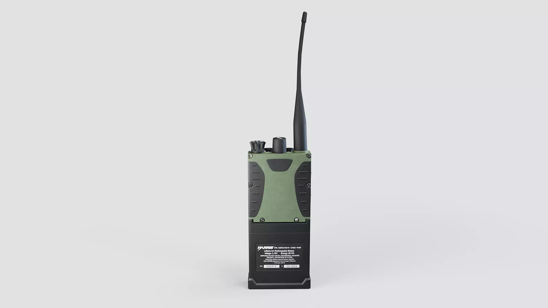 Harris RF 7800s PRR Radio Low-poly 3D model_9