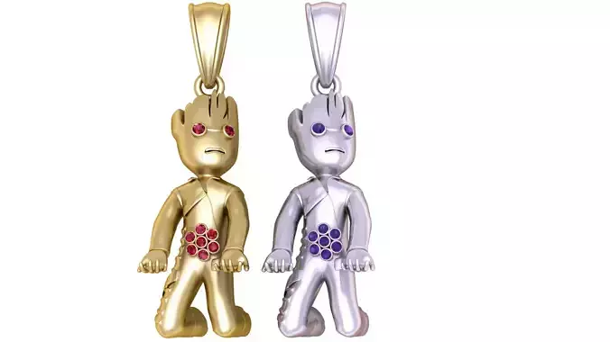 MEN PENDANT 3D PRINTABLE MODEL 