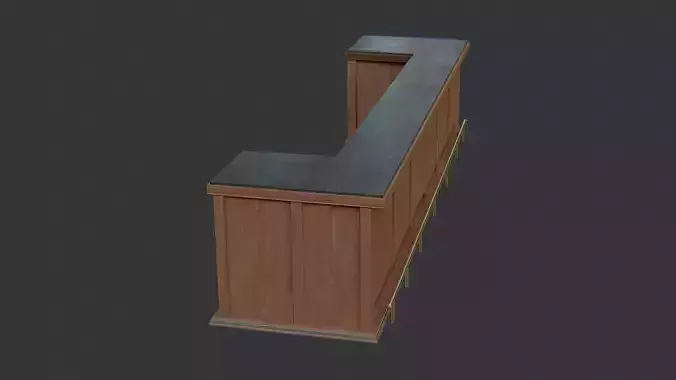 Wooden Bar Counter for Home Kitchen