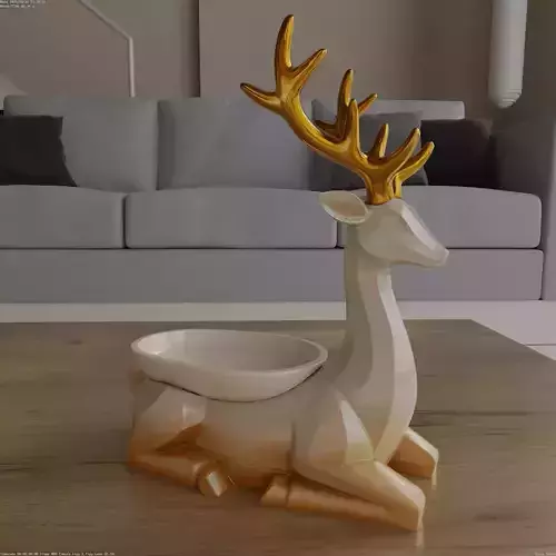 Christmas Deer Organizer Candy Holder STL 3D print model Christmas Deer Organizer Candy Holder STL 3D print model