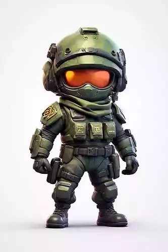 Soldier 3D print model