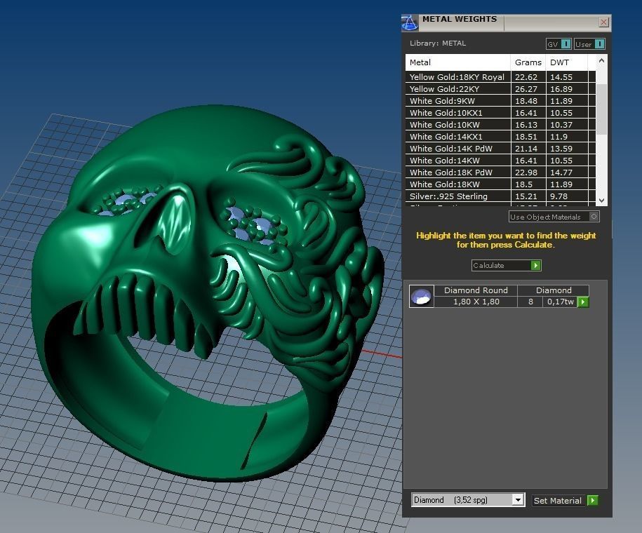 Skull ring for print 3D print model_6