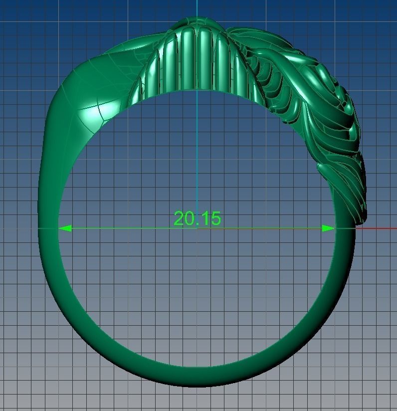 Skull ring for print 3D print model_7