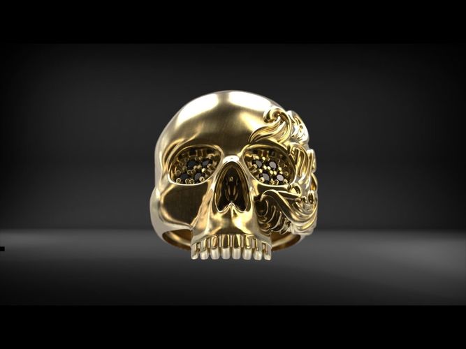 Skull ring for print 3D print model