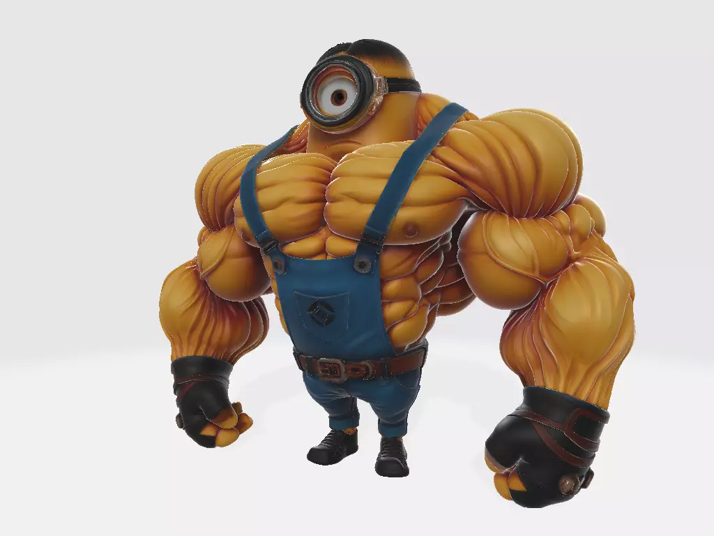 Minions Body Builder Hulkvi 3D print model_1