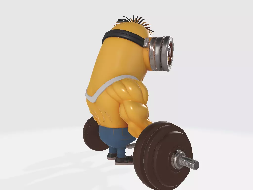 Minions Body Builder Vin Banandiesel 3D print model_3