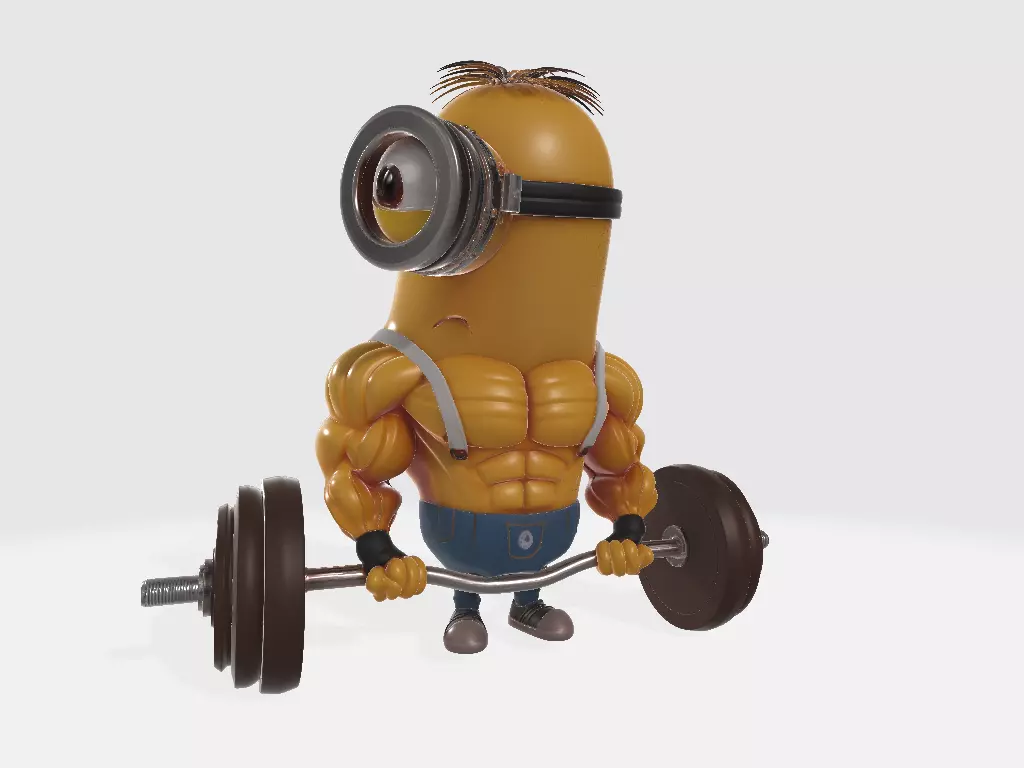 Minions Body Builder Vin Banandiesel 3D print model_0