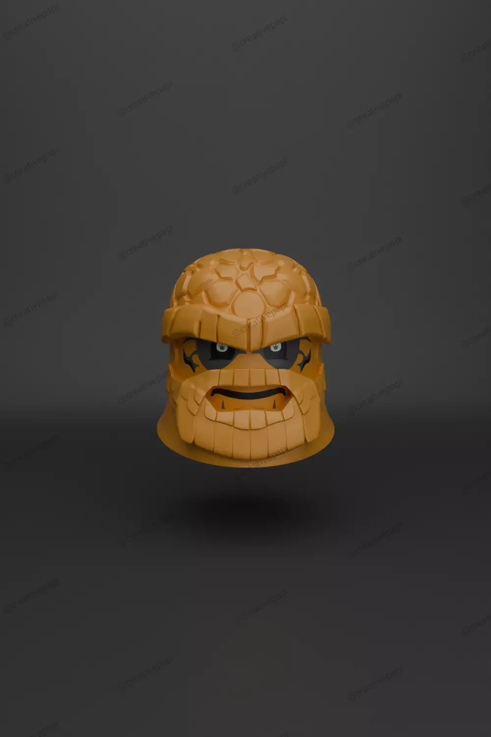 THE THING BEN GRIMM HERB GRINDER 3D print model_4