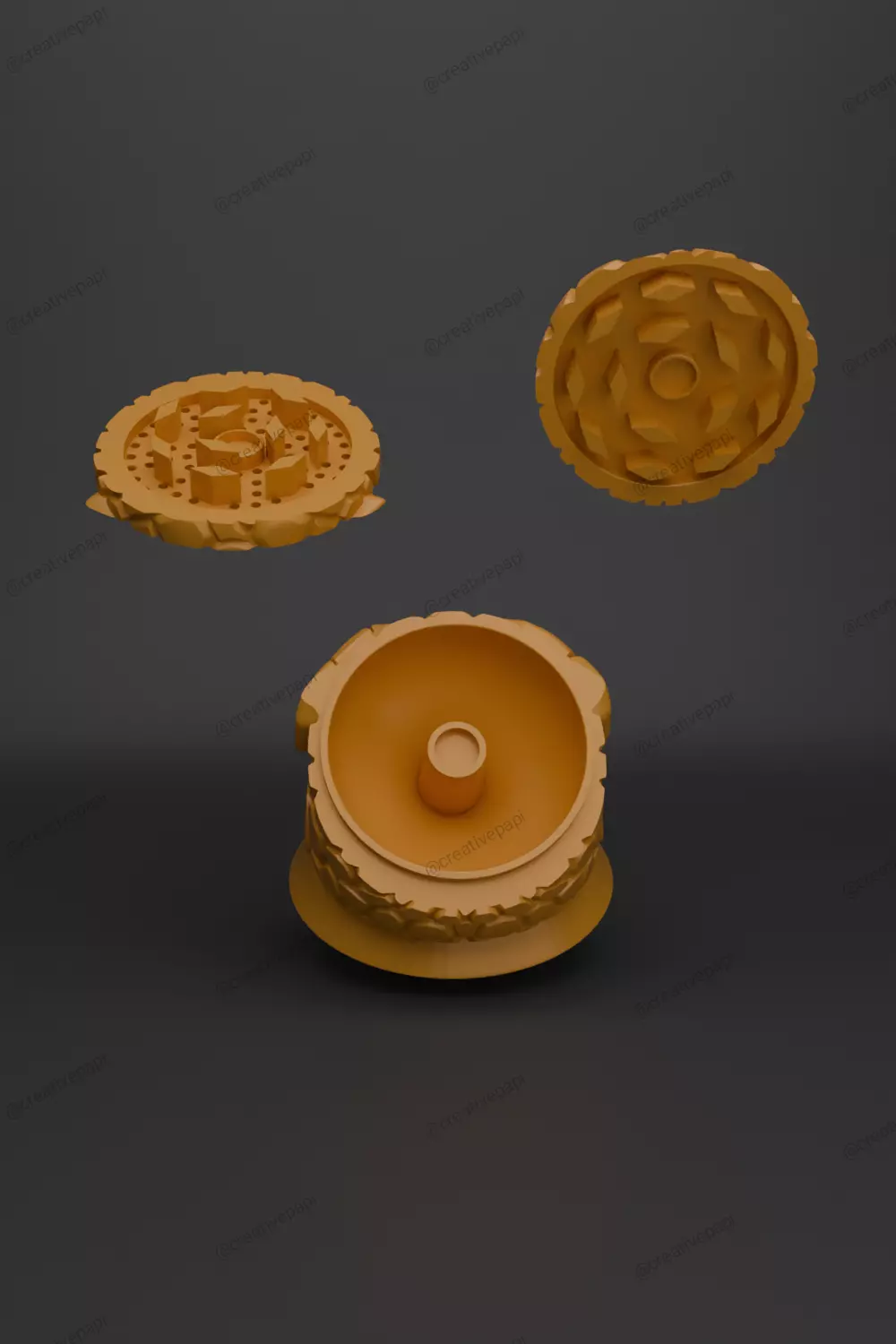 THE THING BEN GRIMM HERB GRINDER 3D print model_2