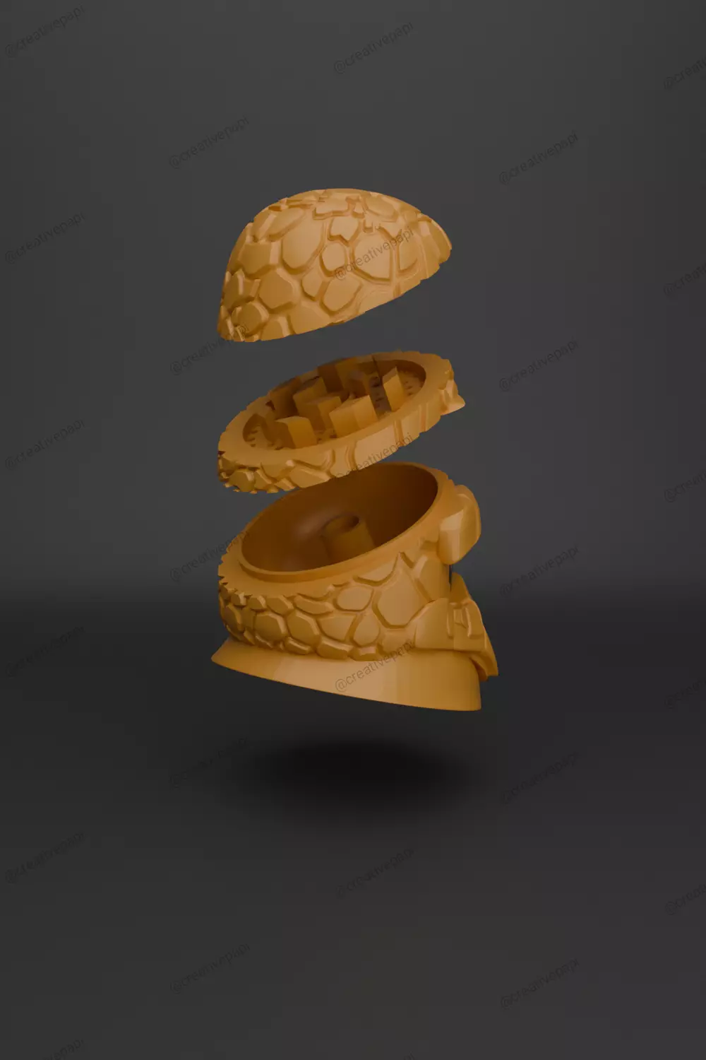 THE THING BEN GRIMM HERB GRINDER 3D print model_5