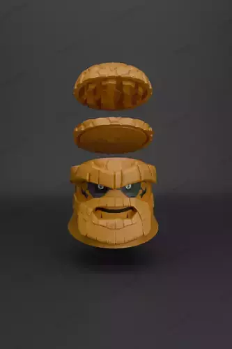 THE THING BEN GRIMM HERB GRINDER 3D print model THE THING BEN GRIMM HERB GRINDER 3D print model