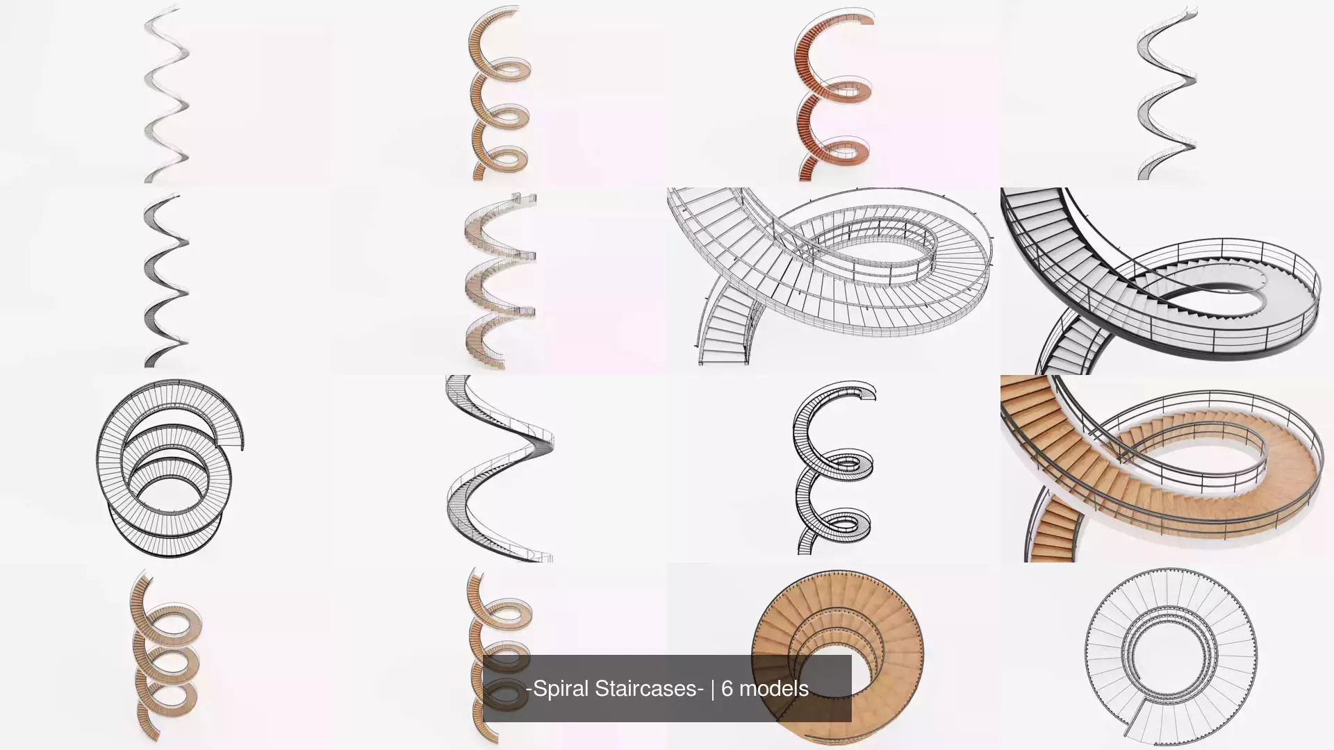 -Spiral Staircases- 3D Model Collection_2
