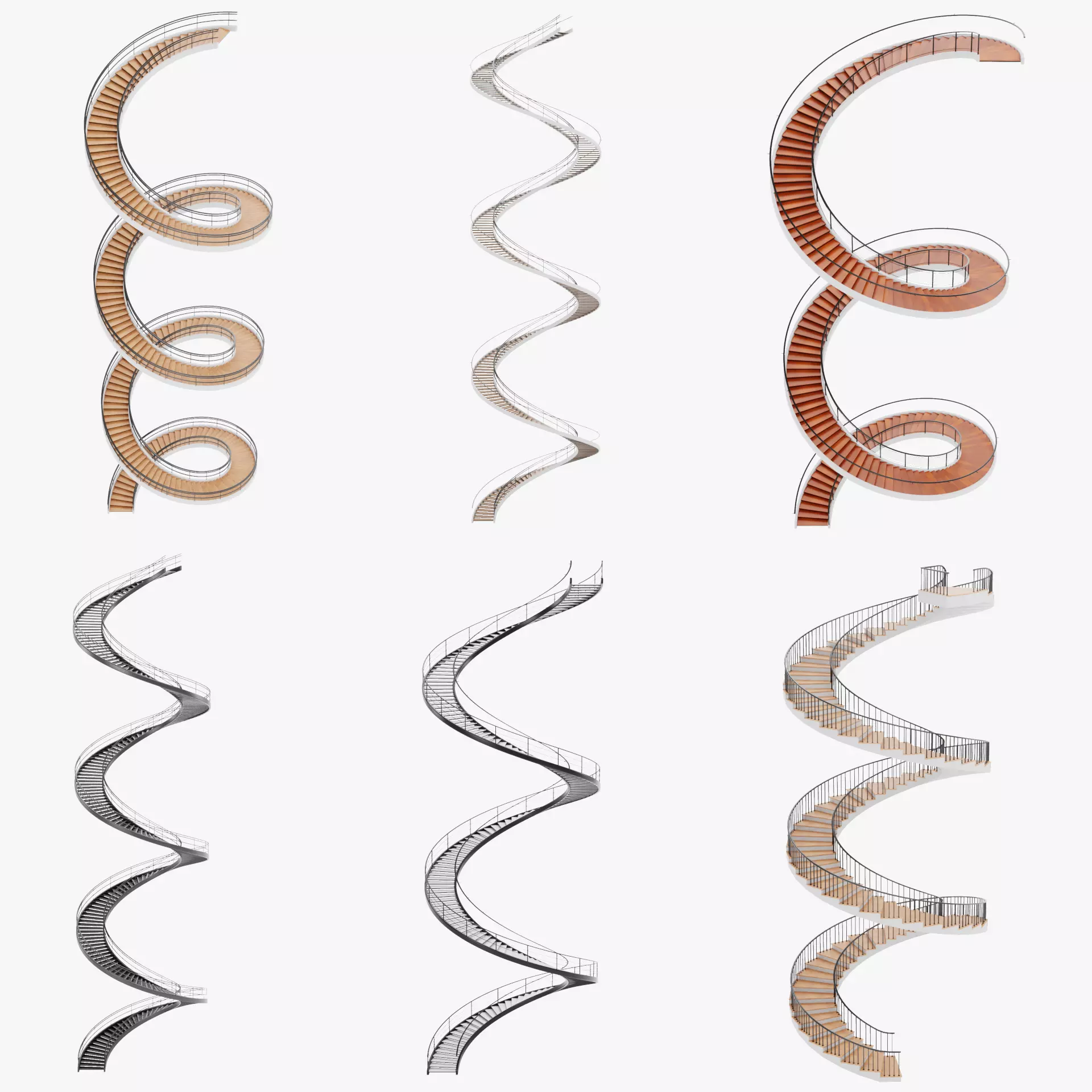 -Spiral Staircases- 3D Model Collection_0