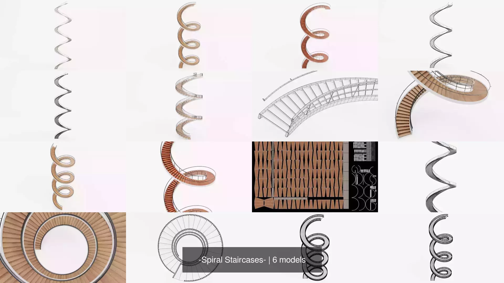 -Spiral Staircases- 3D Model Collection_1