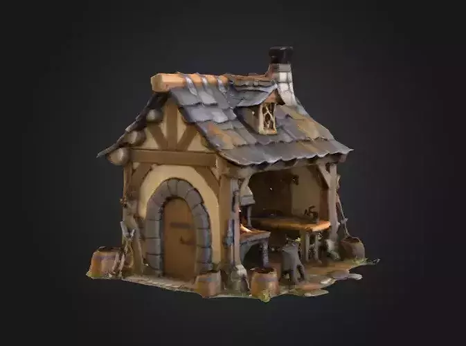 Forge of Dreams Low-poly 3D model 3