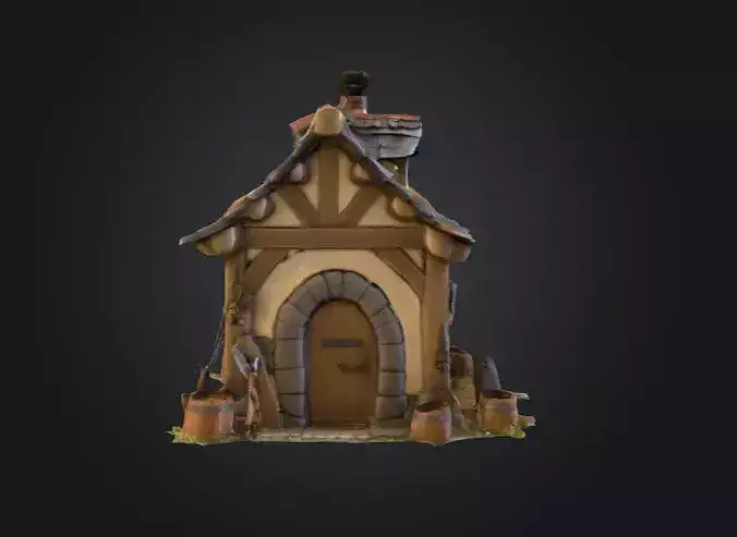 Forge of Dreams Low-poly 3D model 4