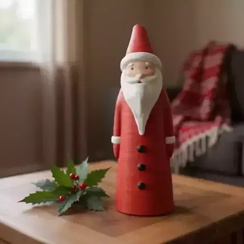 Santa claus decorative christmas sculpture 3D print model Santa claus decorative christmas sculpture 3D print model