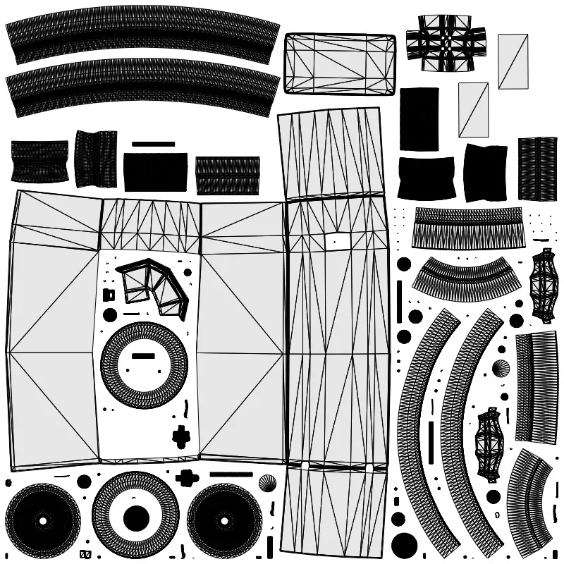 Speaker Low-poly 3D model_12