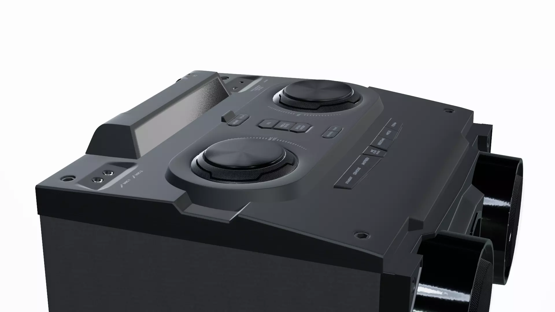 Speaker Low-poly 3D model_6