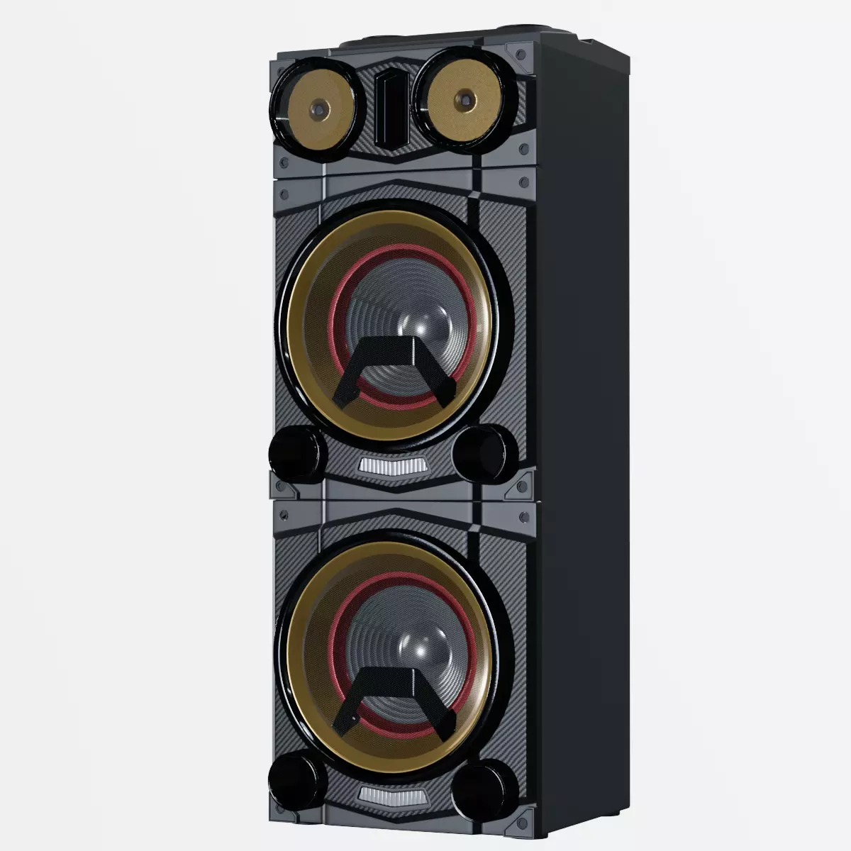 Speaker Low-poly 3D model_1